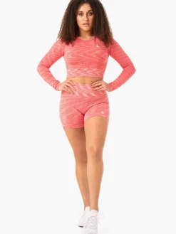 Women Ryderwear Tops|Womens Seamless | Evove eae ong eeve Top