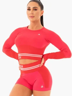 Women Ryderwear Tops|Womens Seamless | Freetye eae ong eeve Crop