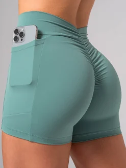 Women Ryderwear Gym Shorts|Nkd | NKD V crunch Pocket hort