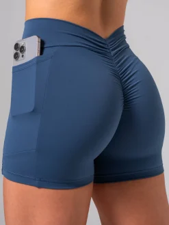 Women Ryderwear Gym Shorts|Nkd | NKD V crunch Pocket hort