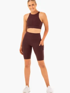 Women Ryderwear Gym Shorts | Reet High Waited Pocket Bike hort