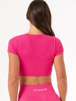 Women Ryderwear Tops|Womens Seamless | Rib eae T-hirt