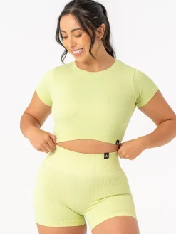 Women Ryderwear Tops|Womens Seamless | Rib eae T-hirt