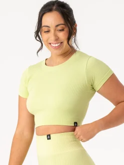 Women Ryderwear Tops|Womens Seamless | Rib eae T-hirt