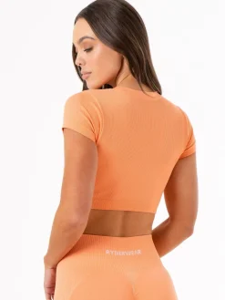 Women Ryderwear Tops|Womens Seamless | Rib eae T-hirt