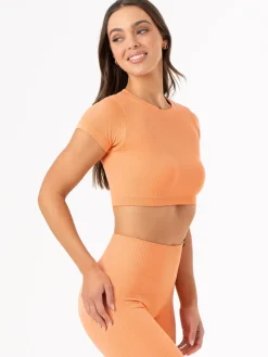 Women Ryderwear Tops|Womens Seamless | Rib eae T-hirt
