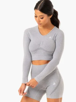 Women Ryderwear Tops|Womens Seamless | tape eae ong eeve Top
