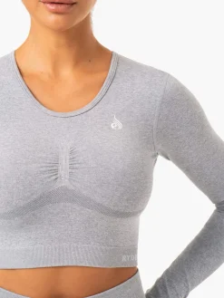 Women Ryderwear Tops|Womens Seamless | tape eae ong eeve Top