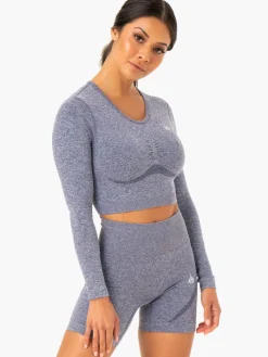 Women Ryderwear Tops|Womens Seamless | tape eae ong eeve Top