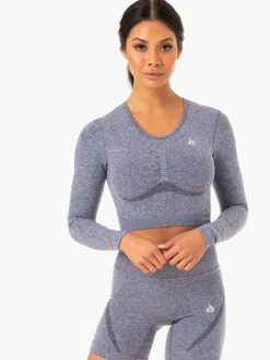 Women Ryderwear Tops|Womens Seamless | tape eae ong eeve Top