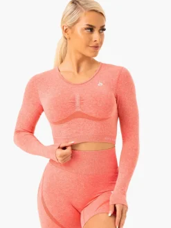 Women Ryderwear Tops|Womens Seamless | tape eae ong eeve Top