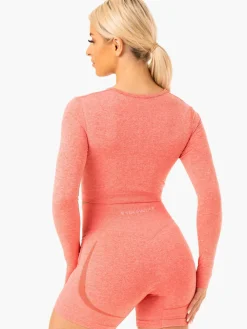 Women Ryderwear Tops|Womens Seamless | tape eae ong eeve Top