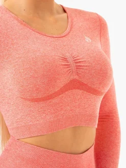 Women Ryderwear Tops|Womens Seamless | tape eae ong eeve Top