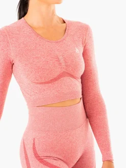 Women Ryderwear Tops|Womens Seamless | tape eae ong eeve Top