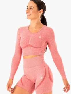 Women Ryderwear Tops|Womens Seamless | tape eae ong eeve Top