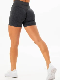 Women Ryderwear Gym Shorts|Stonewash Seamless | tonewah crunch eae hort
