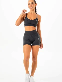 Women Ryderwear Gym Shorts|Stonewash Seamless | tonewah crunch eae hort