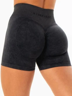 Women Ryderwear Gym Shorts|Stonewash Seamless | tonewah crunch eae hort