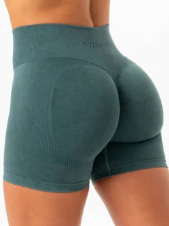 Women Ryderwear Gym Shorts|Stonewash Seamless | tonewah crunch eae hort