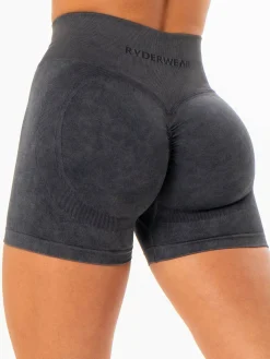 Women Ryderwear Gym Shorts|Stonewash Seamless | tonewah crunch eae hort