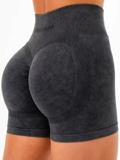 Women Ryderwear Gym Shorts|Stonewash Seamless | tonewah crunch eae hort