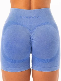 Women Ryderwear Gym Shorts|Stonewash Seamless | tonewah crunch eae hort