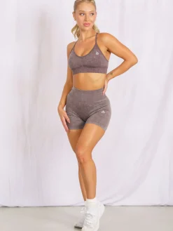 Women Ryderwear Gym Shorts|Stonewash Seamless | tonewah crunch eae hort