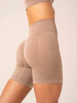 Women Ryderwear Gym Shorts|Stonewash Seamless | tonewah crunch eae hort
