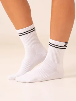 Women Ryderwear Socks|Socks | Stripe Crew Socks