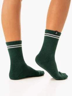 Women Ryderwear Socks|Socks | Stripe Crew Socks