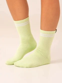 Women Ryderwear Socks|Socks | Stripe Crew Socks