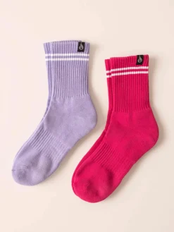 Women Ryderwear Socks|Socks | Stripe Crew Socks