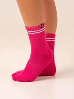 Women Ryderwear Socks|Socks | Stripe Crew Socks
