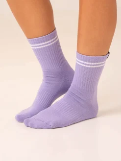 Women Ryderwear Socks|Socks | Stripe Crew Socks